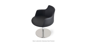Dervish Round Swivel Chair - comfortable seating for dining and office spaces | Image 14 | InSTYLE Home & Rugs