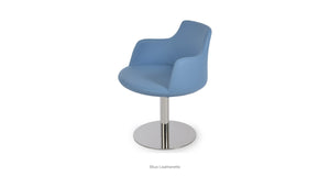 Dervish Round Swivel Chair - comfortable seating for dining and office spaces | Image 16 | InSTYLE Home & Rugs