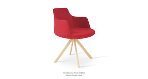 Dervish Sword Swivel Chair - comfortable seating for dining and office spaces | Image 9 | InSTYLE Home & Rugs