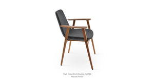 Eiffel Guest Armchair - upholstered armchair with padded comfort | Image 1 | InSTYLE Home & Rugs