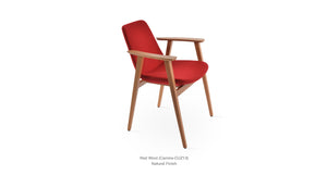 Eiffel Guest Armchair - upholstered armchair with padded comfort | Image 5 | InSTYLE Home & Rugs