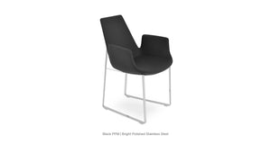 Eiffel Arm Sled Chair - comfortable dining experience | Image 8 | InSTYLE Home & Rugs