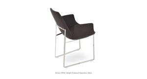 Eiffel Arm Sled Chair - comfortable dining experience | Image 9 | InSTYLE Home & Rugs