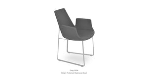 Eiffel Arm Sled Chair - comfortable dining experience | Image 18 | InSTYLE Home & Rugs