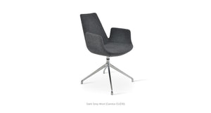 Eiffel Arm Spider Swivel Chair - comfortable seating for dining and office spaces | Image 3 | InSTYLE Home & Rugs