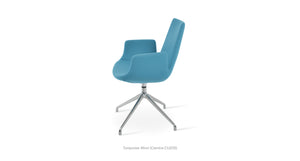 Eiffel Arm Spider Swivel Chair - comfortable seating for dining and office spaces | Image 6 | InSTYLE Home & Rugs