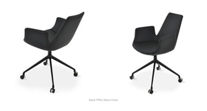 Eiffel Arm Spider Swivel Chair - comfortable seating for dining and office spaces | Image 8 | InSTYLE Home & Rugs