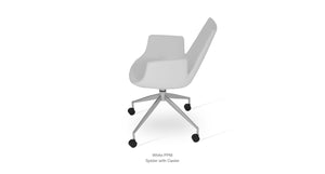 Eiffel Arm Spider Swivel Chair - comfortable seating for dining and office spaces | Image 10 | InSTYLE Home & Rugs