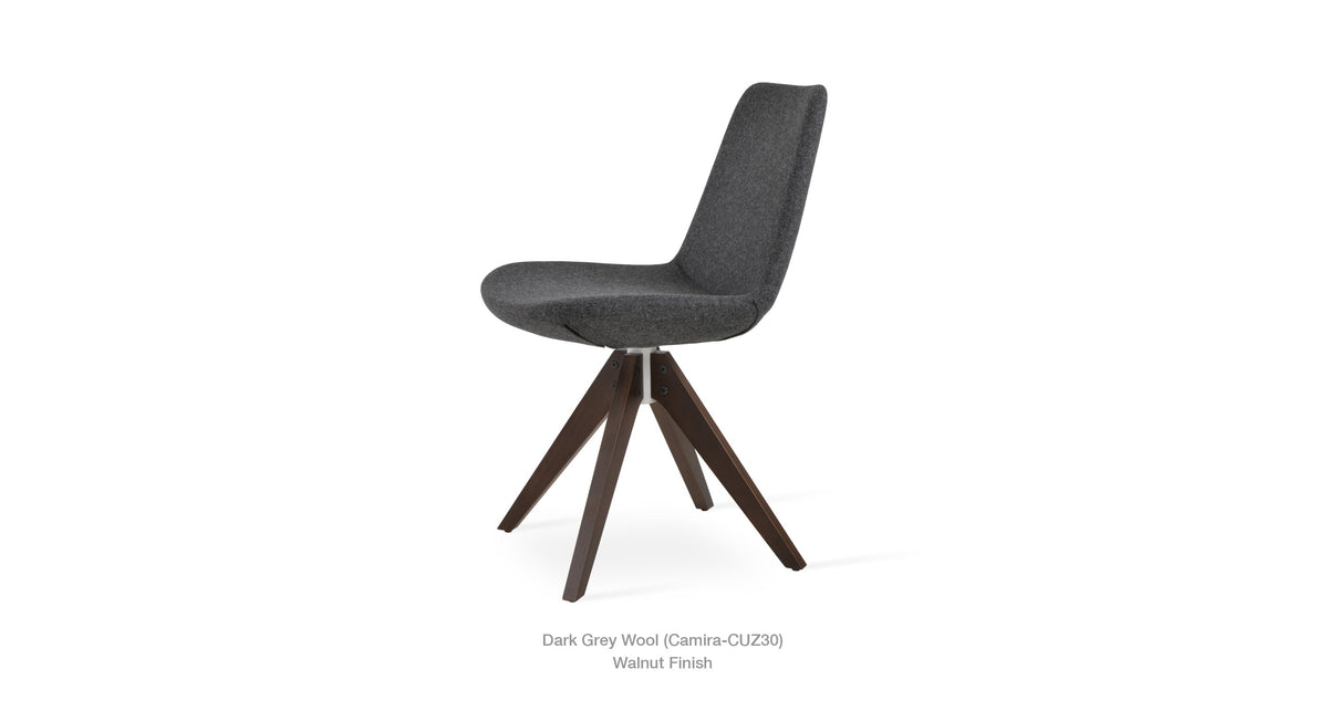 Eiffel Pyramid Swivel Chair - durable construction for long-lasting use | Image 1 | InSTYLE Home & Rugs