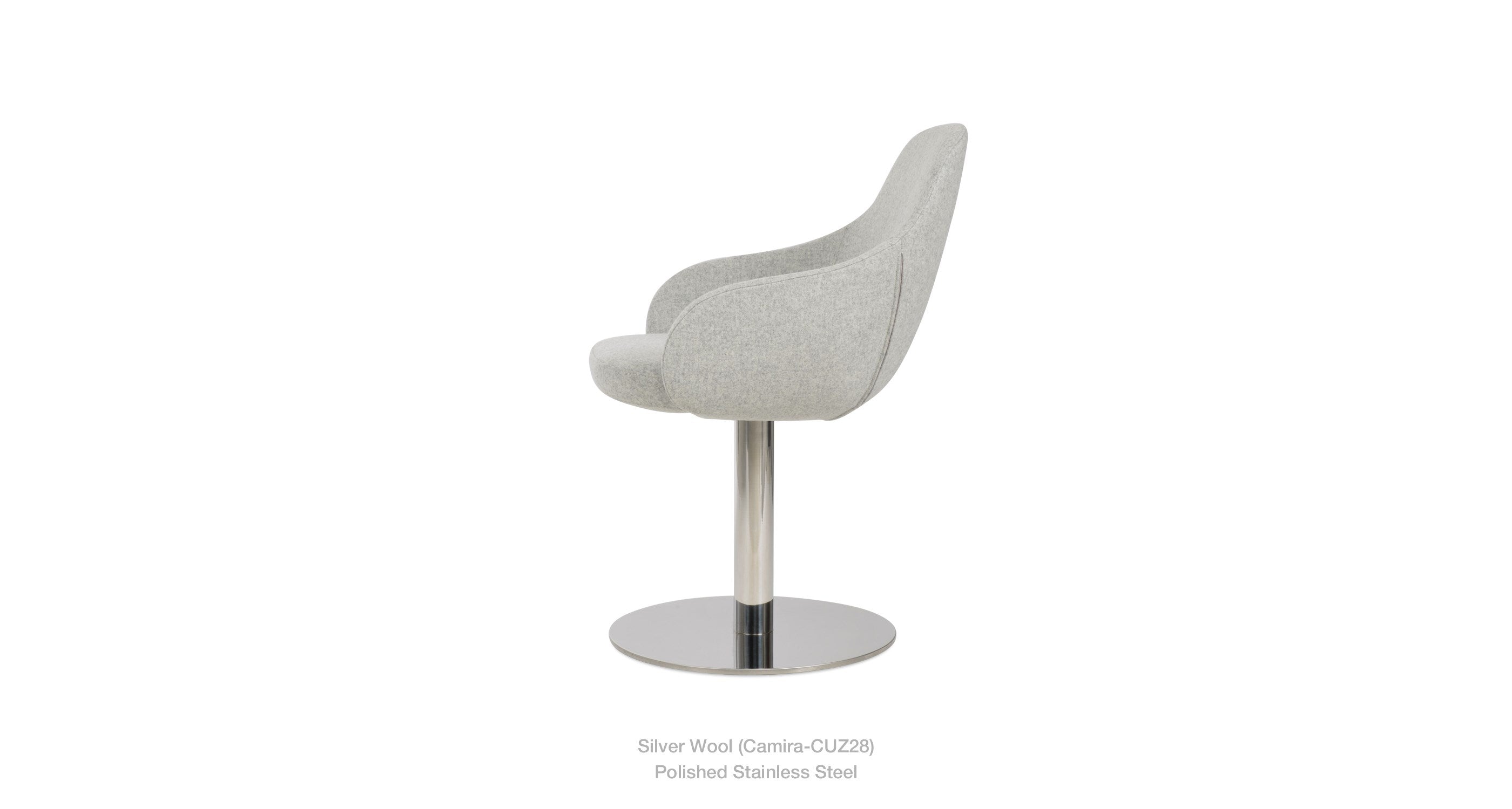 Gazel Arm Round Chair - comfortable seating for dining and office spaces | Image 16 | InSTYLE Home & Rugs