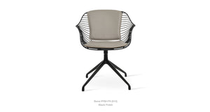 Zebra Spider Swivel Chair - comfortable seating for dining and office spaces | Image 6 | InSTYLE Home & Rugs
