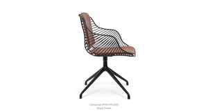 Zebra Spider Swivel Chair - comfortable seating for dining and office spaces | Image 9 | InSTYLE Home & Rugs