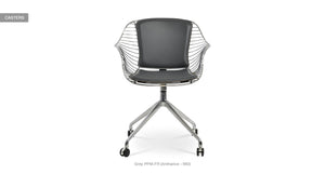 Zebra Spider Swivel Chair - comfortable seating for dining and office spaces | Image 12 | InSTYLE Home & Rugs
