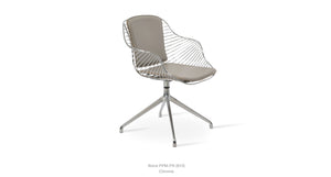Zebra Spider Swivel Chair - comfortable seating for dining and office spaces | Image 13 | InSTYLE Home & Rugs