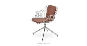 Zebra Spider Swivel Chair - comfortable seating for dining and office spaces | Image 14 | InSTYLE Home & Rugs