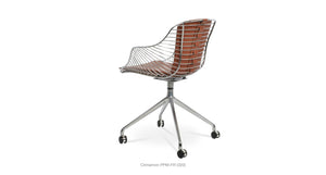 Zebra Spider Swivel Chair - comfortable seating for dining and office spaces | Image 15 | InSTYLE Home & Rugs