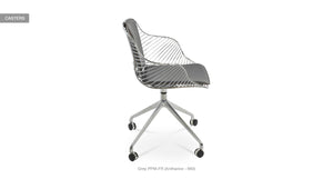 Zebra Spider Swivel Chair - comfortable seating for dining and office spaces | Image 16 | InSTYLE Home & Rugs