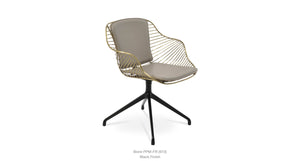 Zebra Spider Swivel Chair - comfortable seating for dining and office spaces | Image 21 | InSTYLE Home & Rugs