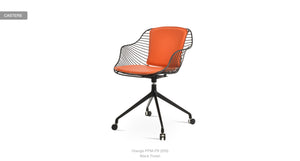 Zebra Spider Swivel Chair - comfortable seating for dining and office spaces | Image 27 | InSTYLE Home & Rugs