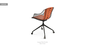 Zebra Spider Swivel Chair - comfortable seating for dining and office spaces | Image 30 | InSTYLE Home & Rugs