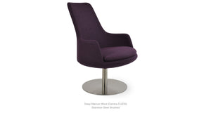 Dervish Round Lounge High Back - stylish lounge chairs for any room | Image 3 | InSTYLE Home & Rugs