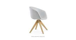 Tribeca Pyramid Swivel Chair - comfortable seating for dining and office spaces | Image 8 | InSTYLE Home & Rugs