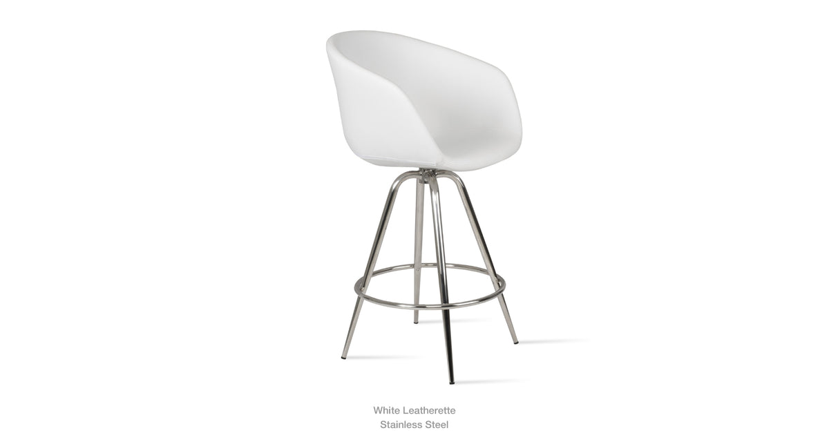Tribeca Max Swivel Stool - compact and stylish design | Image 1 | InSTYLE Home & Rugs
