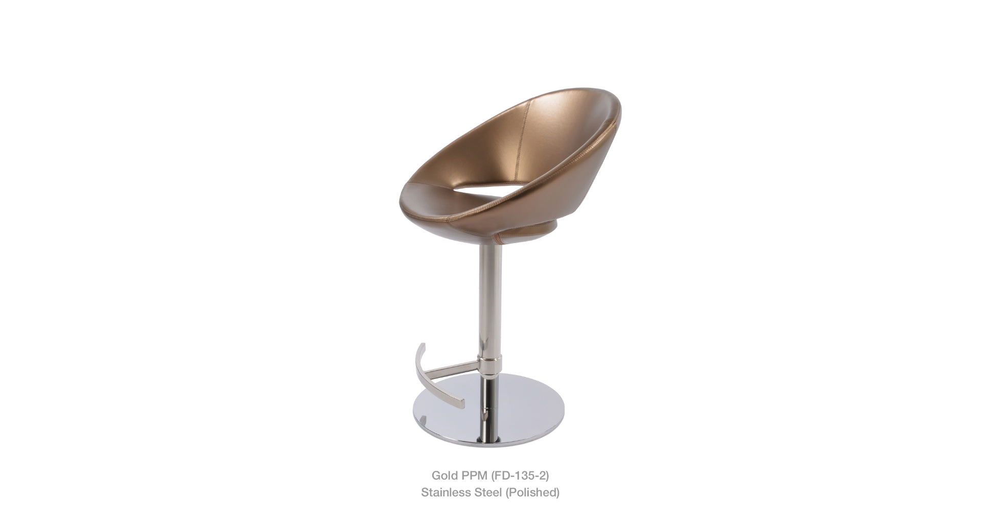 Crescent Piston T Footrest - | Image 5 | InSTYLE Home & Rugs