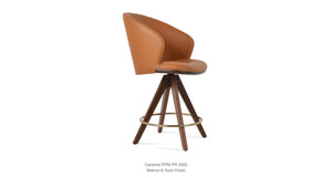 Athena Pyramid Swivel Stools - available in various heights | Image 6 | InSTYLE Home & Rugs