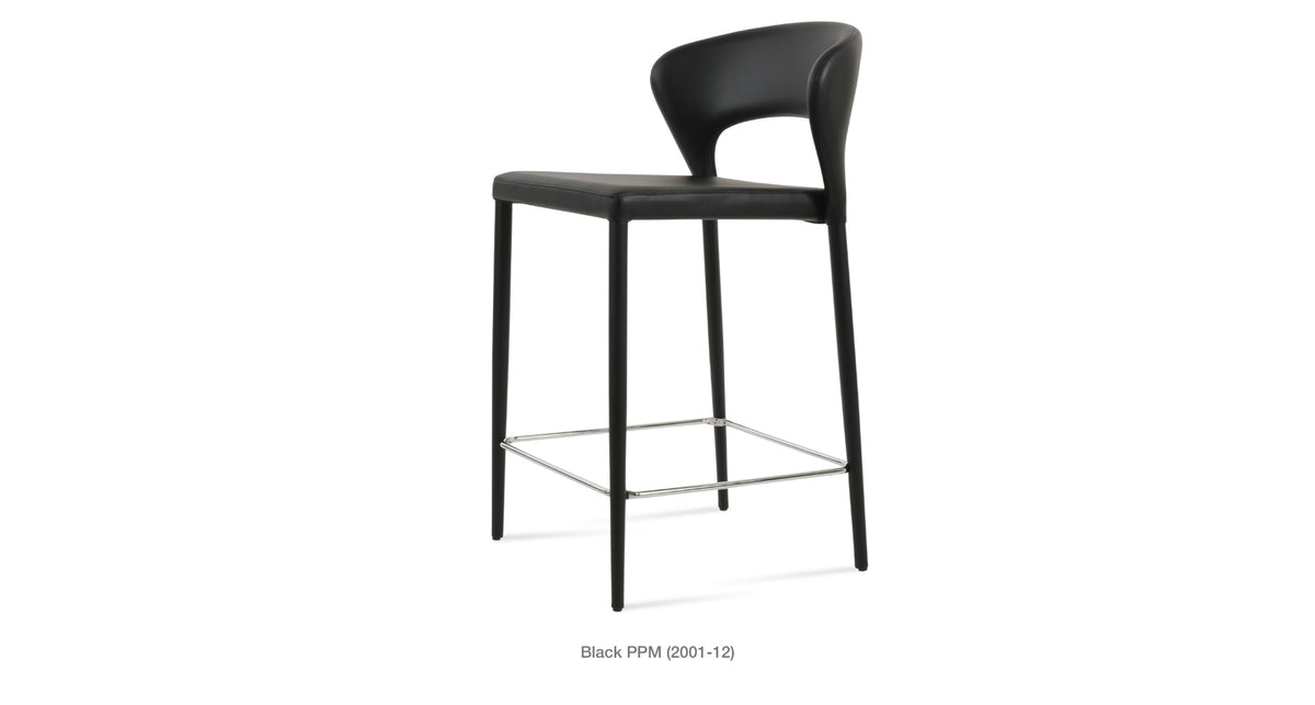 Prada Stool Full Uph. - compact and stylish design | Image 2 | InSTYLE Home & Rugs