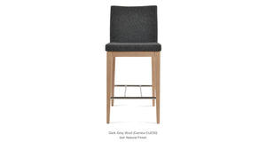 Aria Wood Stools - available in various heights | Image 2 | InSTYLE Home & Rugs