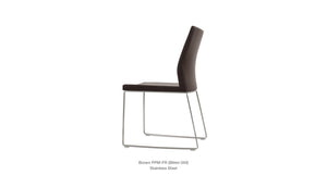Pasha Sled Chair - elegant seating for dining areas | Image 114 | InSTYLE Home & Rugs