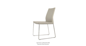 Pasha Sled Chair - elegant seating for dining areas | Image 100 | InSTYLE Home & Rugs