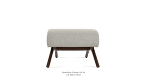 Barcelona X Wood Ottoman - comfortable ottoman for any room | Image 3 | InSTYLE Home & Rugs