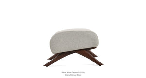 Barcelona X Wood Ottoman - comfortable ottoman for any room | Image 5 | InSTYLE Home & Rugs