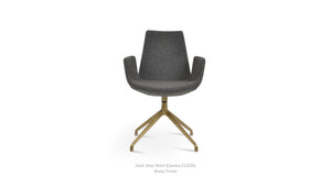 Eiffel Arm Spider Swivel Chair - comfortable seating for dining and office spaces | Image 1 | InSTYLE Home & Rugs