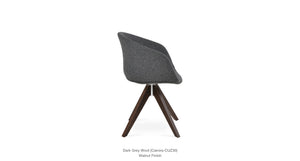 Tribeca Pyramid Swivel Chair - comfortable seating for dining and office spaces | Image 2 | InSTYLE Home & Rugs