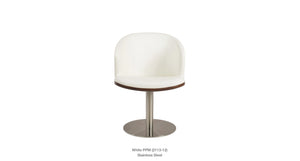 Athena Round Swivel Chair - comfortable seating for dining and office spaces | Image 5 | InSTYLE Home & Rugs