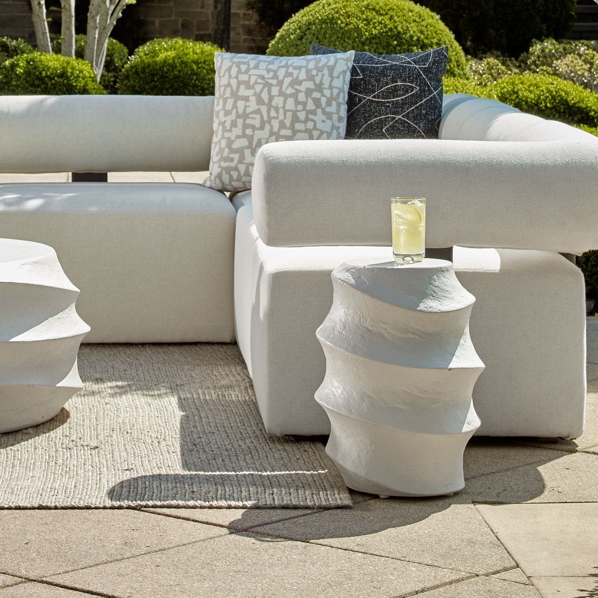 Winded Indoor-Outdoor Accent Table - chic accent table for contemporary home interiors | Image 2 | InSTYLE Home & Rugs