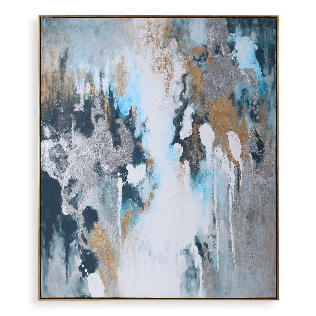 Stormy Seas Hand Painted Canvas - eye-catching art pieces to enhance your home design | Image 1 | InSTYLE Home & Rugs