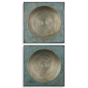 Sybil Metal Wall Decor, S/2 - transform your walls with stylish wall decor | Image 2 | InSTYLE Home & Rugs