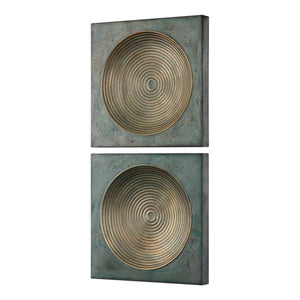 Sybil Metal Wall Decor, S/2 - transform your walls with stylish wall decor | Image 4 | InSTYLE Home & Rugs