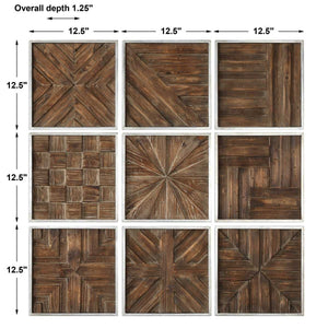 Bryndle Squares Wood Wall Decor, S/9 - from framed art to mirrors, create a focal point in any room | Image 5 | InSTYLE Home & Rugs