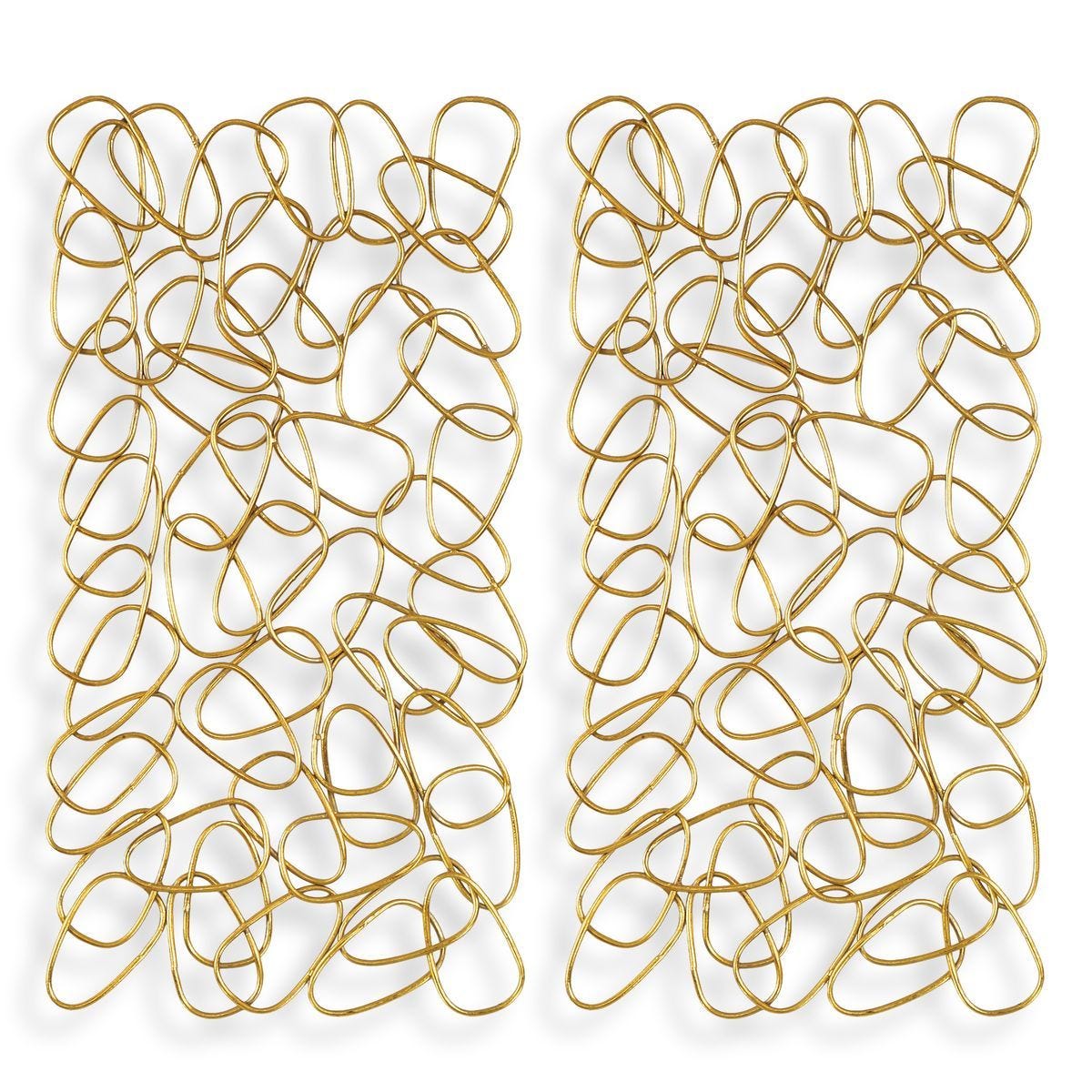 In the Loop Metal Wall Panels, S/2 - from framed art to mirrors, create a focal point in any room | Image 2 | InSTYLE Home & Rugs