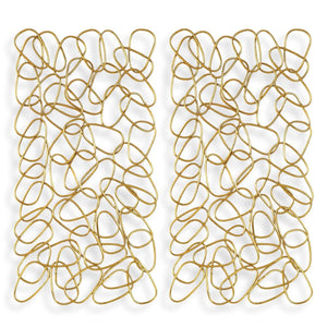 In the Loop Metal Wall Panels, S/2 - from framed art to mirrors, create a focal point in any room | Image 2 | InSTYLE Home & Rugs