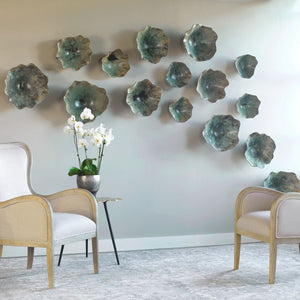 Teo Wood Wall Decor, Blue, S/3 - from framed art to mirrors, create a focal point in any room | Image 1 | InSTYLE Home & Rugs