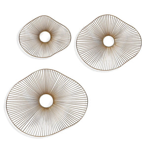 Avarie Metal Wall Decor, S/3 - from framed art to mirrors, create a focal point in any room | Image 2 | InSTYLE Home & Rugs