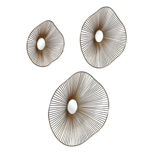 Avarie Metal Wall Decor, S/3 - from framed art to mirrors, create a focal point in any room | Image 3 | InSTYLE Home & Rugs