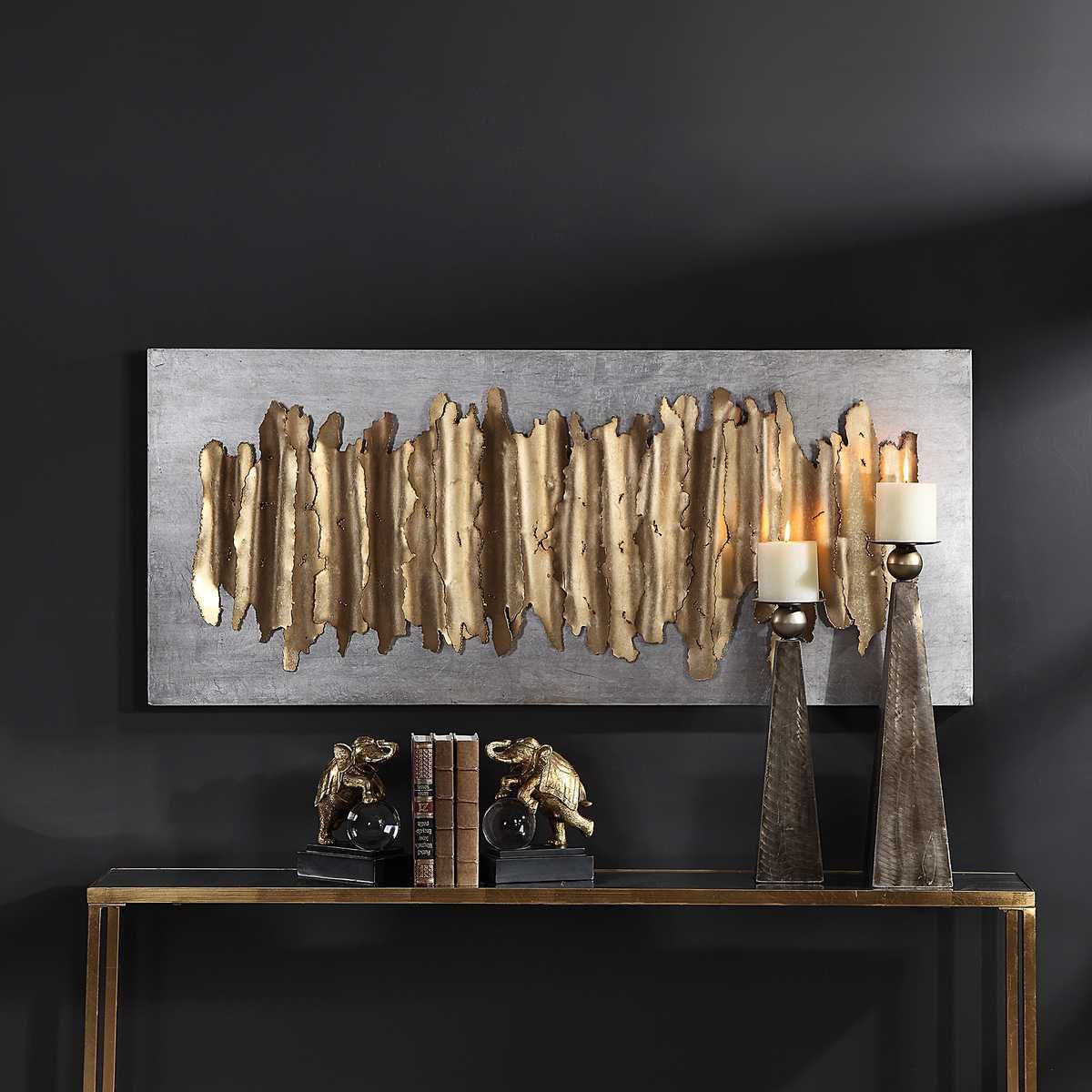 Lev Metal Wall Decor, Silver - find the perfect pieces to complement your interior design | Image 1 | InSTYLE Home & Rugs