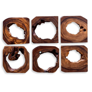 Adlai Wood Wall Decor, S/6 - from framed art to mirrors, create a focal point in any room | Image 2 | InSTYLE Home & Rugs